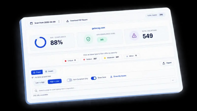 Scan your site or focus on one page