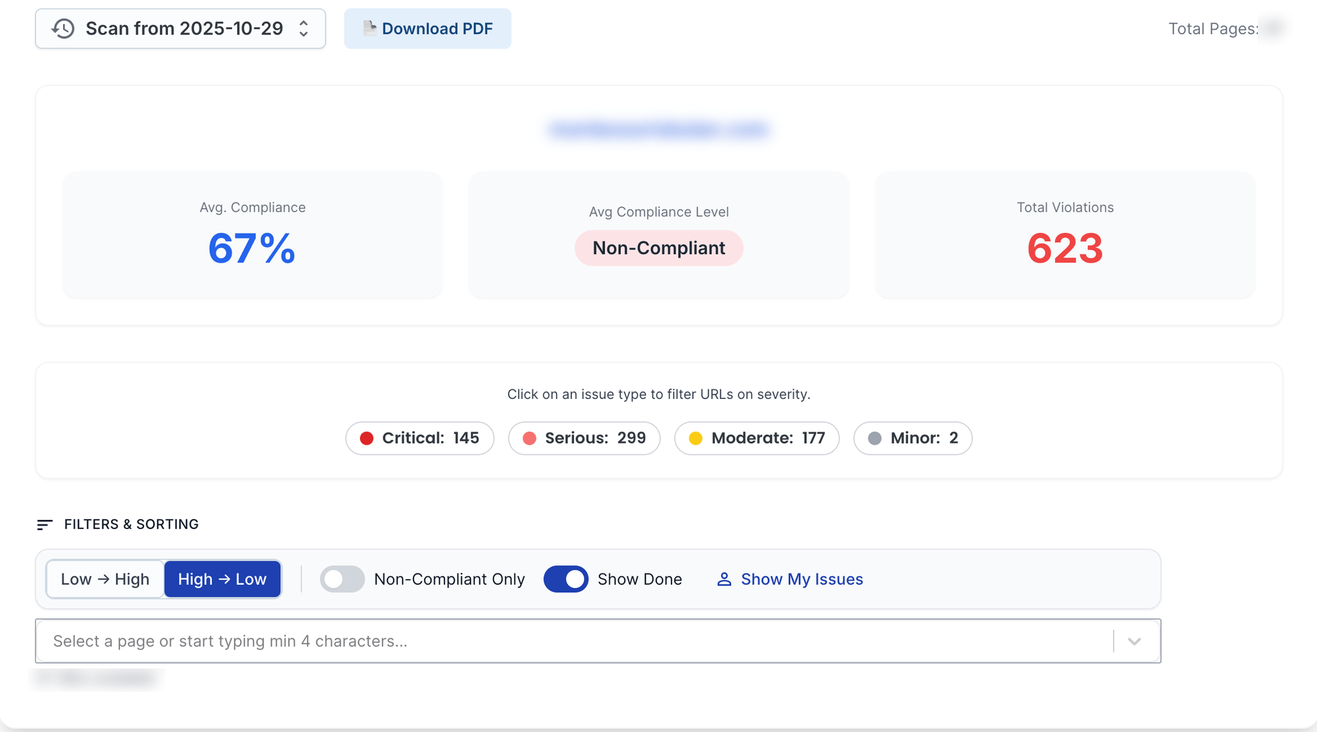 Voer een volledige toegankelijkheidsscan uit